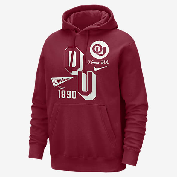 Mens Red Hoodies Pullovers. Nike